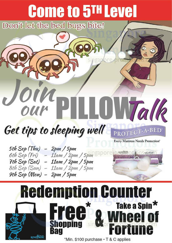 5 Sep Pillow Talk Sleeping Well, Redemption Counter