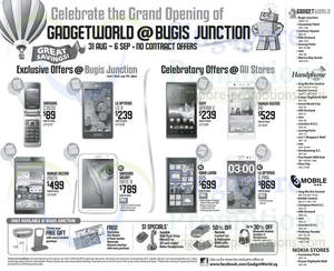 Featured image for Gadget World No Contract Smartphone Offers Price List 31 Aug 2013