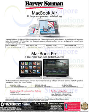 Featured image for (EXPIRED) Harvey Norman Apple MacBook Pro & Apple MacBook Air Notebook Offers 1 – 7 Aug 2013