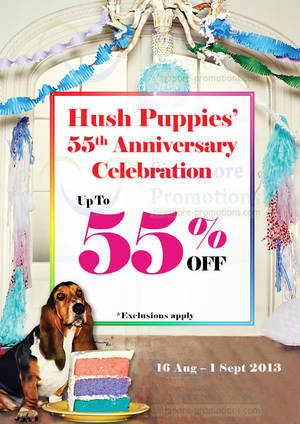 Featured image for (EXPIRED) Hush Puppies Up To 55% Off 16 Aug – 1 Sep 2013