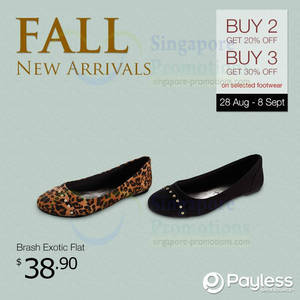 Featured image for (EXPIRED) Payless Shoesource Buy 2 Get 20% Off Selected Footwear 28 Aug – 8 Sep 2013