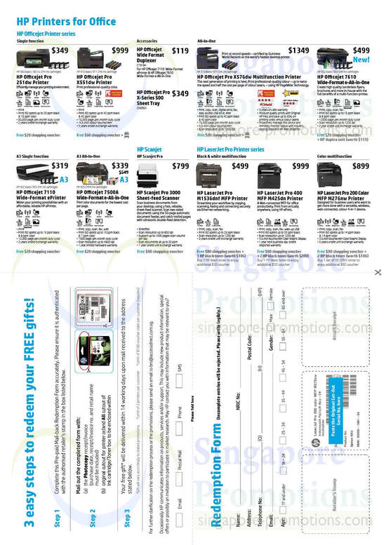 Printers, Scanner 251dw, X551dw, X576dw, 7610, 7110, 7500A, 3000, M1536dnf, 400 M425dn, 200 Color M276nw