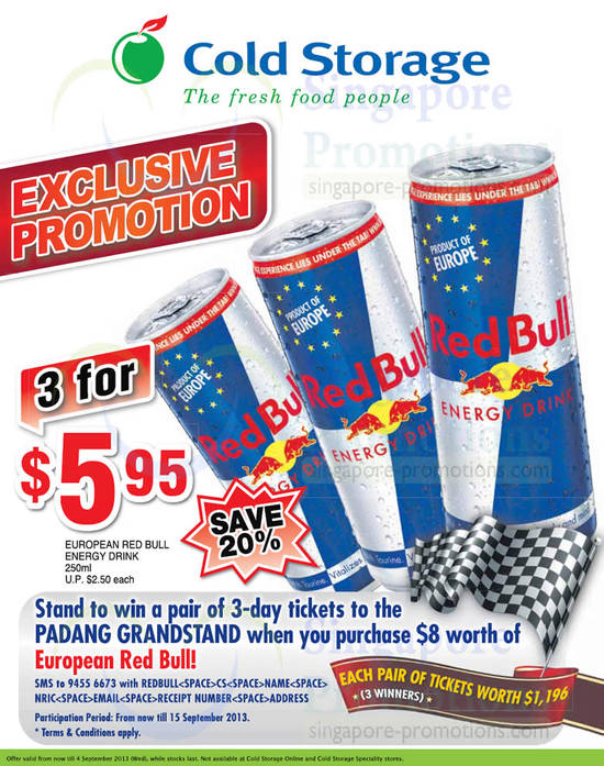 Red Bull 3 For 5.95