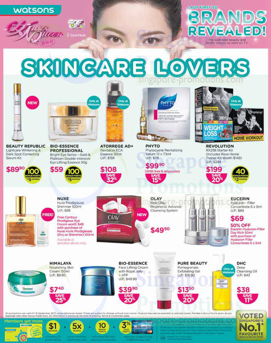 Skincare Lovers, Beauty Republic, Bio-Essence, Atorrege AD, Phyto, Revolution, Eucerin