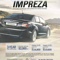 Featured image for Subaru Impreza Car Features & Price 10 Aug 2013