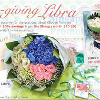 Featured image for (EXPIRED) Far East Flora Ever-giving Libra 10% Off & FREE Gio Sheep Promo 23 Sep – 22 Oct 2013