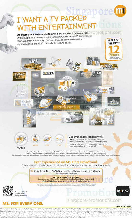 Fibre Broadband 200Mbps, MiBox