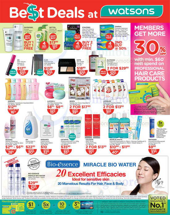 Hair Care, Health Beauty, Physiogel, Dettol, ZA, Kate, Klorane, Asience, Bigen, Colgate, Bio-Essence, QV