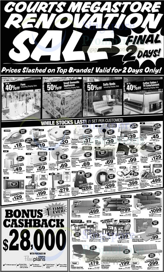 Highlighted Offers, While Stocks Last, Electronics, Furniture, Sofa, Dining Sets