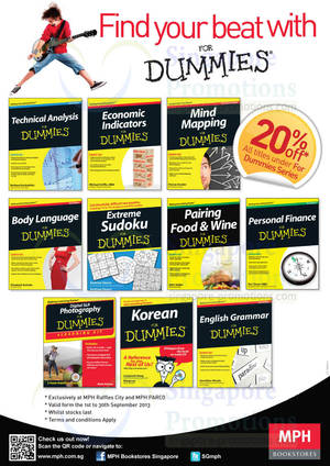 Featured image for (EXPIRED) MPH Bookstores 20% Off Dummies Series 1 – 30 Sep 2013