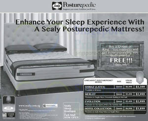 Featured image for Sealy Posturepedic Mattress Offers 6 Sep 2013