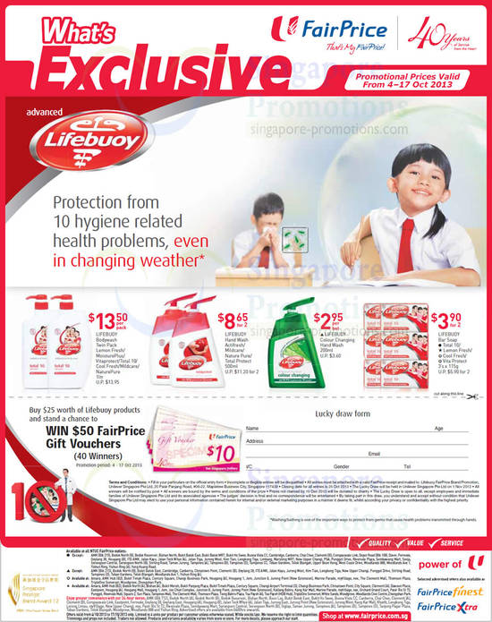 Lifebuoy Bodywash, Hand Wash, Soaps