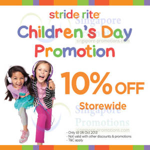 Featured image for (EXPIRED) Stride Rite 10% Off Storewide Promo 1 – 6 Oct 2013
