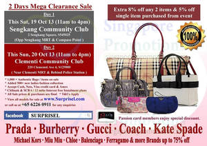 Featured image for (EXPIRED) Surprisel Branded Handbags Sale Up To 75% Off 19 – 20 Oct 2013