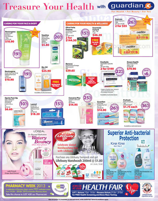 Treasure Your Health, Face, Body, Health, Wellness, Loreal Paris, Lifebuoy, Kirei Kirei