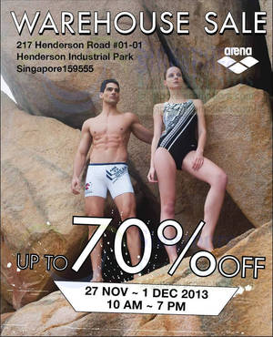 Featured image for (EXPIRED) Arena & Le Coq Sportif Up To 70% OFF Warehouse SALE @ Henderson Industrial Park 27 Nov – 1 Dec 2013