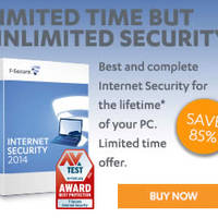 Read more about F-Secure 85% OFF F-Secure Internet Security Software 29 Nov 2013 - 31 Jan 2014