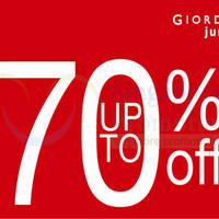 Read more about Giordano Junior Up To 70% OFF SALE @ Isetan Katong 22 - 28 Nov 2013