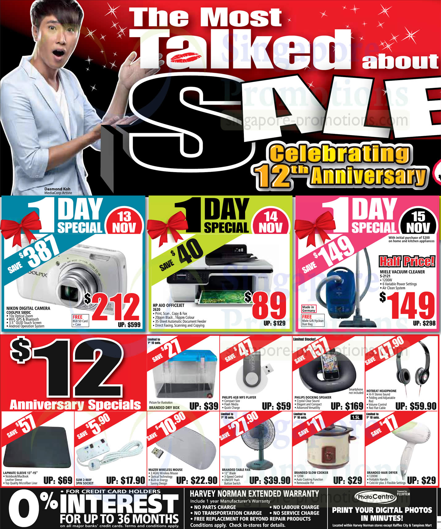 Featured image for Harvey Norman Digital Cameras, Furniture, Notebooks & Appliances Offers 13 - 17 Nov 2013