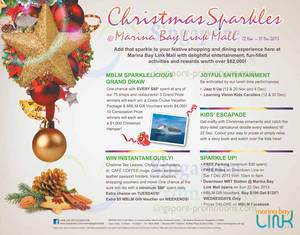 Featured image for (EXPIRED) Marina Bay Link Mall Christmas Sparkles 12 Nov – 31 Dec 2013