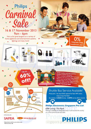 Featured image for (EXPIRED) Philips Carnival SALE 2013 Up To 60% OFF @ Toa Payoh 16 – 17 Nov 2013