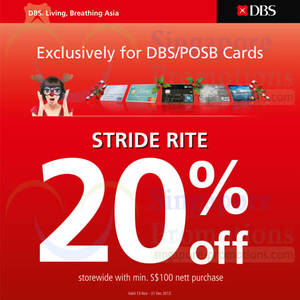 Featured image for (EXPIRED) Stride Rite 20% OFF Storewide Promo 13 Nov – 31 Dec 2013
