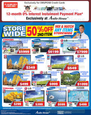 Featured image for (EXPIRED) Audio House Electronics, TV, Notebooks & Appliances Offers 23 – 24 Nov 2013