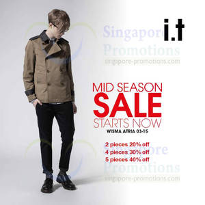 Featured image for (EXPIRED) i.t Labels Mid Season SALE @ Wisma Atria 31 Oct – 10 Nov 2013
