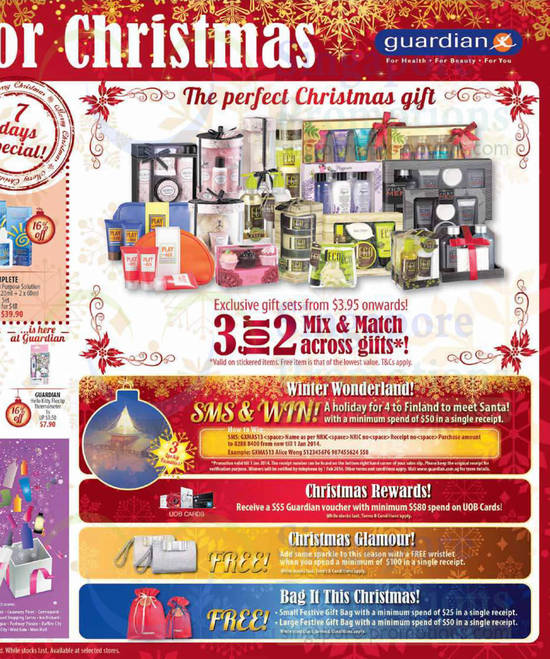 Christmas Gifts, 3 for 2, Sms n Win, Christmas Rewards, Glamour, Bag it this Christmas