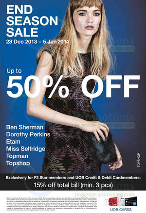 Featured image for (EXPIRED) Fashion Fast Forward Brands Up To 50% OFF SALE 23 Dec 2013 – 5 Jan 2014