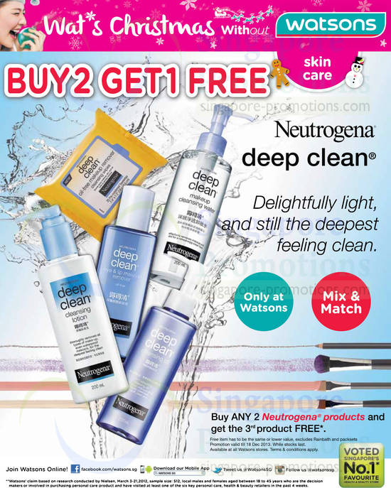 Neutrogena Deep Clean Buy 2 Get 1 Free Neutrogena Deep Clean Buy 2 Get 1 Free