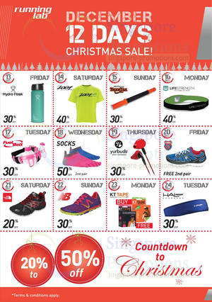Featured image for (EXPIRED) Running Lab Up To 50 OFF 12 Days of Deals 13 – 24 Dec 2013
