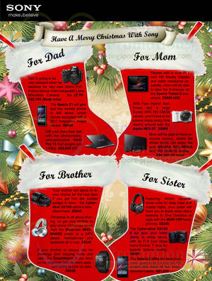 Featured image for Sony Family Christmas Gift Ideas 9 Dec 2013