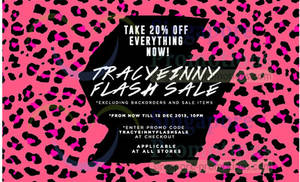 Featured image for (EXPIRED) Tracyeinny 20% OFF Storewide SALE @ All Outlets 13 – 15 Dec 2013