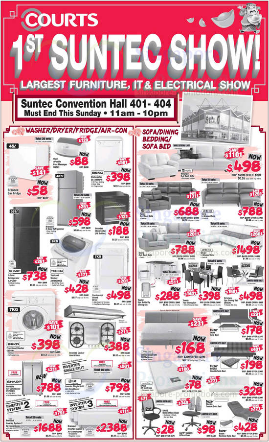 11 Jan Dishwasher, Fridges, Washers, Air Conditioner, Sofas, Mattresses, Sofa Beds, Osim, Beko, Sharp, Toshiba, Nicollo, Armadio