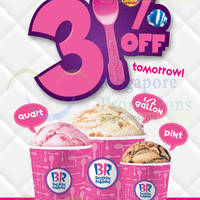 Read more about Baskin-Robbins 31% Off Hand Packed Ice Cream 31 Jul 2014