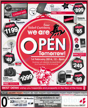 Featured image for (EXPIRED) Best Denki Appliances & Other Electronics Offers 1 – 3 Feb 2014