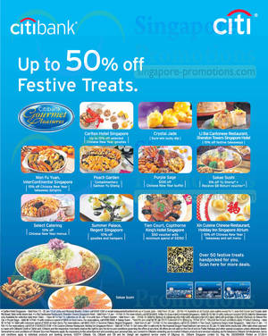 Featured image for (EXPIRED) Citibank Up To 50% OFF Festive Treats 17 Jan – 14 Feb 2014