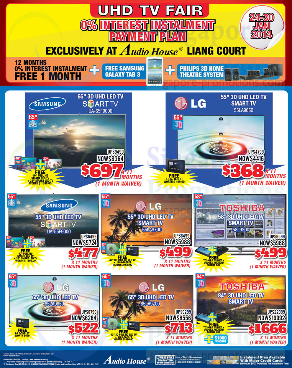 Featured image for Audio House Electronics, TV, Notebooks & Appliances Offers 24 - 30 Jan 2014