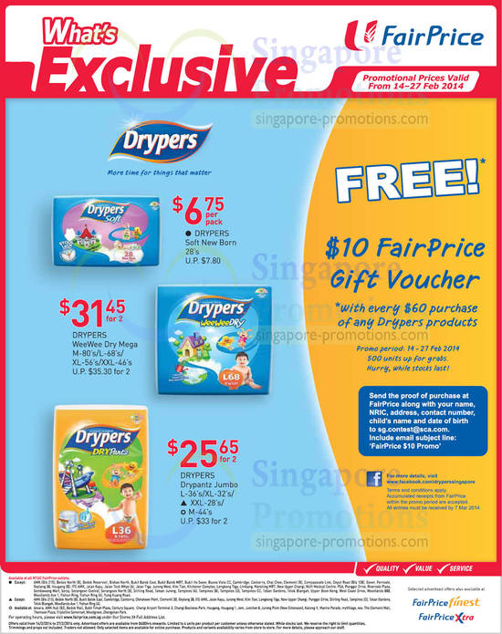 14 Feb Drypers Free 10 Dollar Voucher With 60 Dollar Purchase