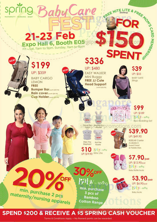 19 Feb Spring Maternity Strollers, Apparels, Carrier