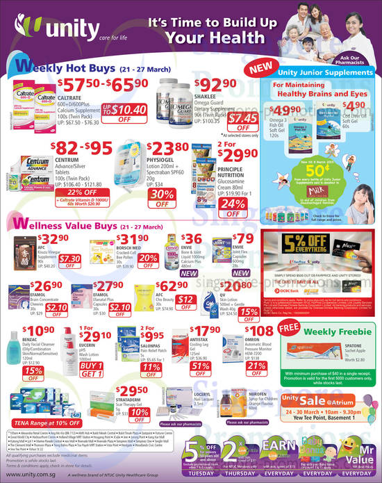 21 Mar Weekly Hot Buys, Wellness, Junior Supplements, Weekly Freebie