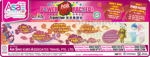 Featured image for (EXPIRED) ASA Holidays Power-Packed Travel Fair @ Suntec 8 – 9 Feb 2014