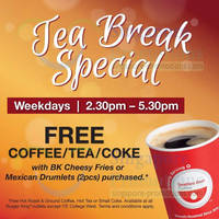 Read more about Burger King FREE Drink With Fries / Drumlets Purchase Weekdays Afternoons Promo 20 Feb 2014