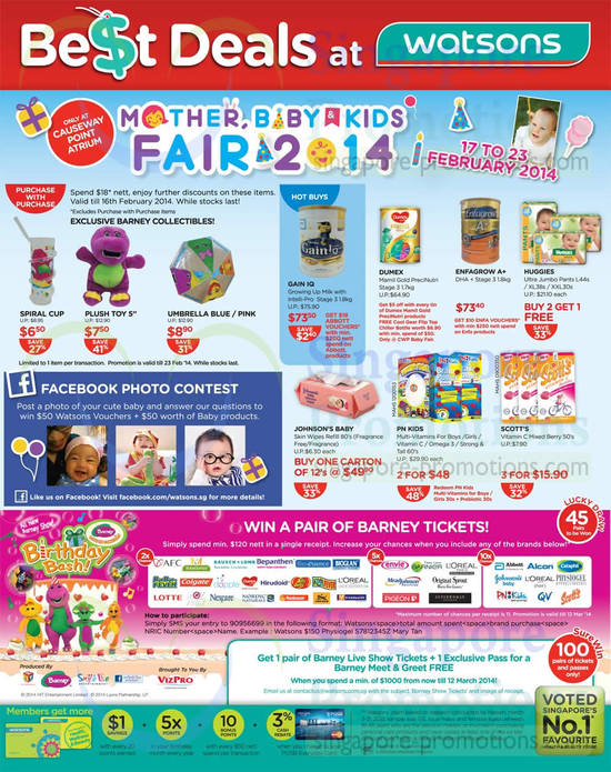 Causeway Point, Facebook Photo Contest, Mother, Baby, Kids Fair, Gain IQ, Dumex, Enfagrow, Huggies, PNI Kids