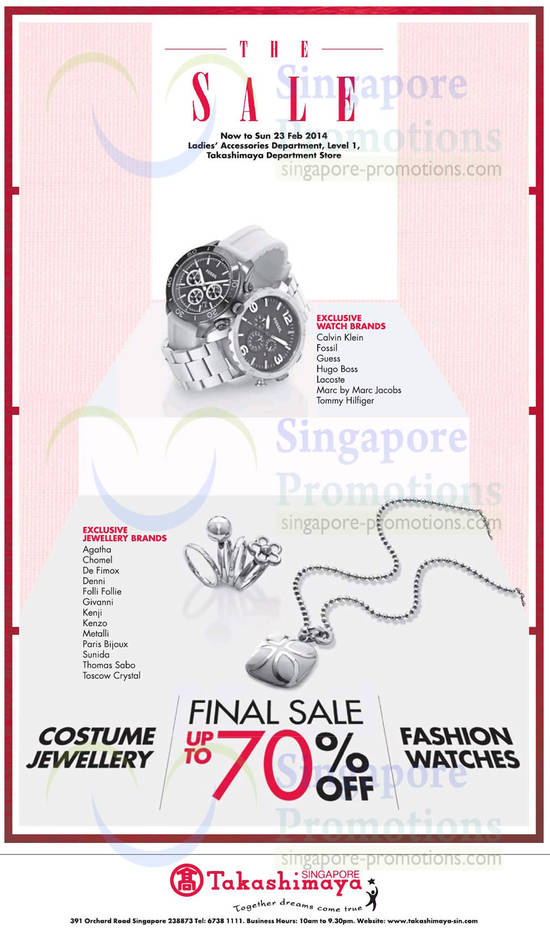 Costume Jewellery, Fashion Watches