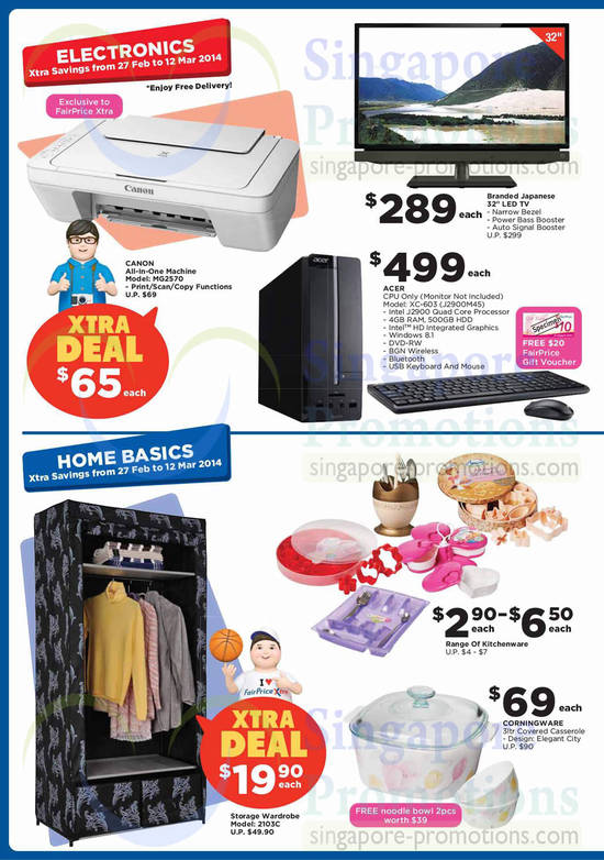 Electronics, Home Basics, Canon Printer, ACer Desktop PC