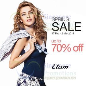 Featured image for (EXPIRED) Etam Spring SALE Up To 70% OFF 17 Feb – 2 Mar 2014