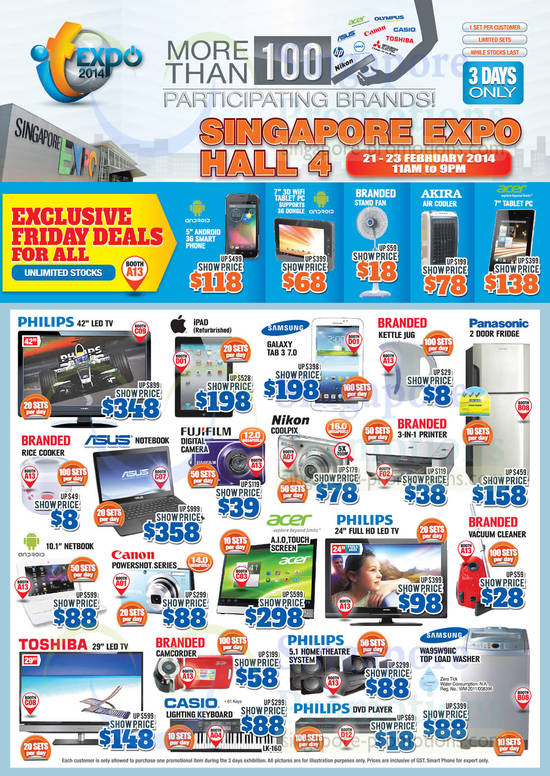 Friday Special Deals, Unlimited Stocks, Android Smartphone, Tablet PC, Fan, TVs, More Offers