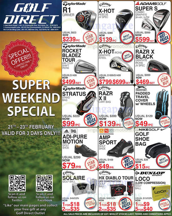 Golf Direct 21 Feb 2014